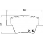 Brembo Σετ τακάκια, Δισκόφρενα - P 61 080