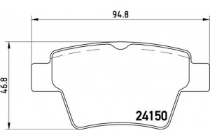 Brembo Σετ τακάκια, Δισκόφρενα - P 61 080