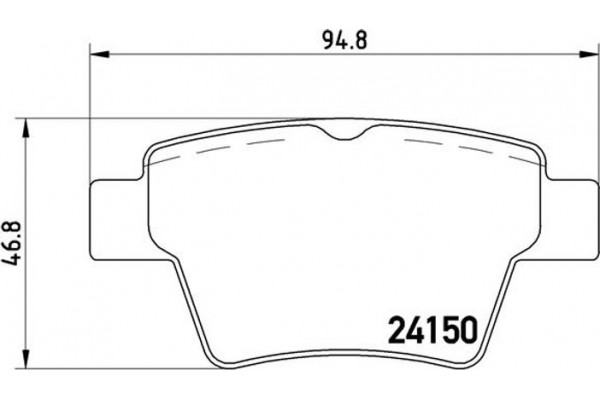 Brembo Σετ τακάκια, Δισκόφρενα - P 61 080