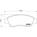 Brembo Σετ τακάκια, Δισκόφρενα - P 61 081