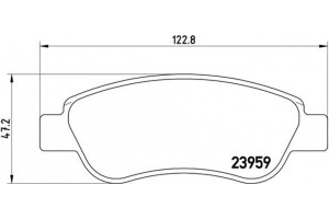 Brembo Σετ τακάκια, Δισκόφρενα - P 61 081