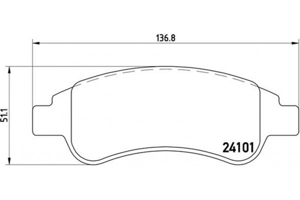 Brembo Σετ τακάκια, Δισκόφρενα - P 61 082
