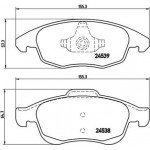 Brembo Σετ τακάκια, Δισκόφρενα - P 61 083