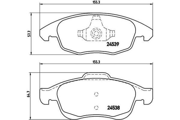 Brembo Σετ τακάκια, Δισκόφρενα - P 61 083