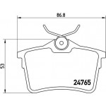 Brembo Σετ τακάκια, Δισκόφρενα - P 61 084
