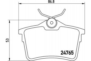 Brembo Σετ τακάκια, Δισκόφρενα - P 61 084