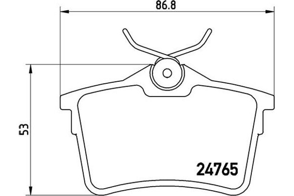 Brembo Σετ τακάκια, Δισκόφρενα - P 61 084