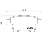 Brembo Σετ τακάκια, Δισκόφρενα - P 61 085