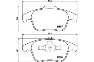Brembo Σετ τακάκια, Δισκόφρενα - P 61 086