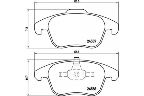 Brembo Σετ τακάκια, Δισκόφρενα - P 61 086