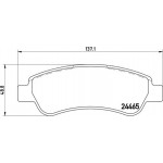 Brembo Σετ τακάκια, Δισκόφρενα - P 61 091