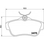 Brembo Σετ τακάκια, Δισκόφρενα - P 61 095