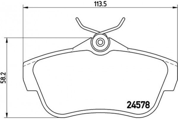 Brembo Σετ τακάκια, Δισκόφρενα - P 61 095