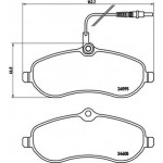 Brembo Σετ τακάκια, Δισκόφρενα - P 61 096