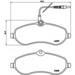 Brembo Σετ τακάκια, Δισκόφρενα - P 61 096