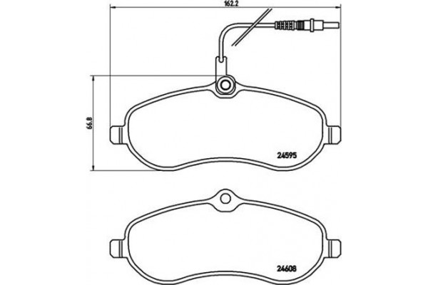 Brembo Σετ τακάκια, Δισκόφρενα - P 61 096