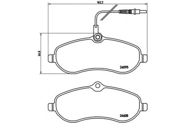 Brembo Σετ τακάκια, Δισκόφρενα - P 61 096