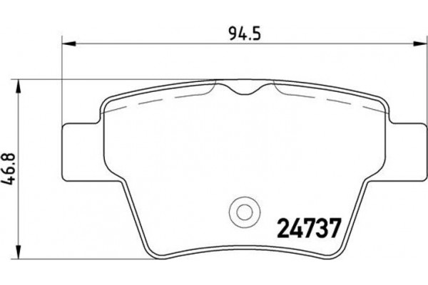 Brembo Σετ τακάκια, Δισκόφρενα - P 61 100