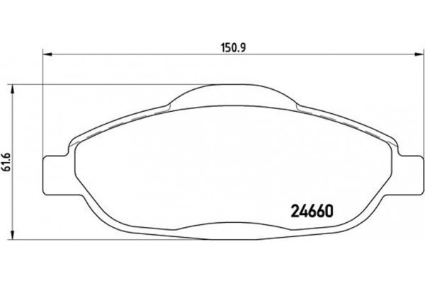 Brembo Σετ τακάκια, Δισκόφρενα - P 61 101