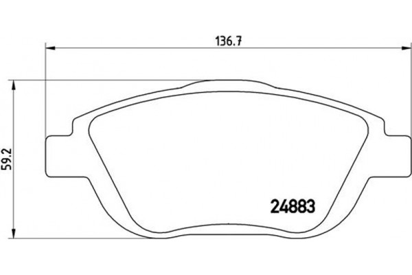 Brembo Σετ τακάκια, Δισκόφρενα - P 61 103