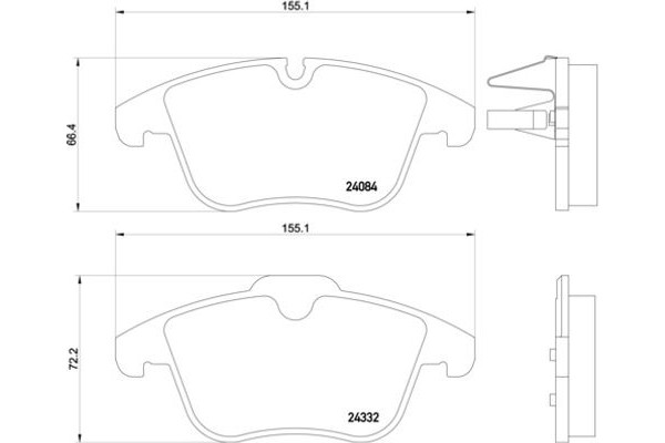 Brembo Σετ τακάκια, Δισκόφρενα - P 61 106