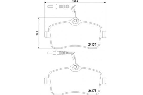 Brembo Σετ τακάκια, Δισκόφρενα - P 61 109