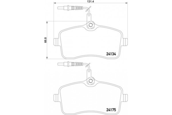 Brembo Σετ τακάκια, Δισκόφρενα - P 61 109