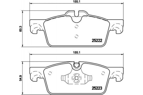 Brembo Σετ τακάκια, Δισκόφρενα - P 61 112