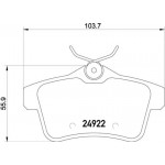 Brembo Σετ τακάκια, Δισκόφρενα - P 61 114