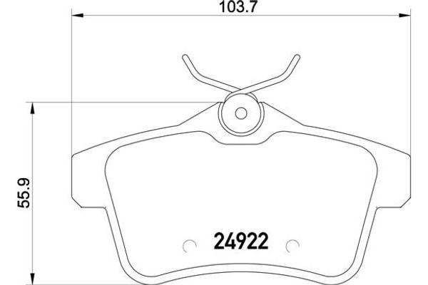 Brembo Σετ τακάκια, Δισκόφρενα - P 61 114