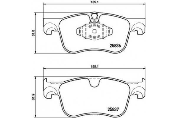 Brembo Σετ τακάκια, Δισκόφρενα - P 61 116