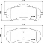 Brembo Σετ τακάκια, Δισκόφρενα - P 61 120