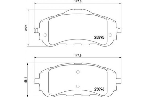 Brembo Σετ τακάκια, Δισκόφρενα - P 61 120