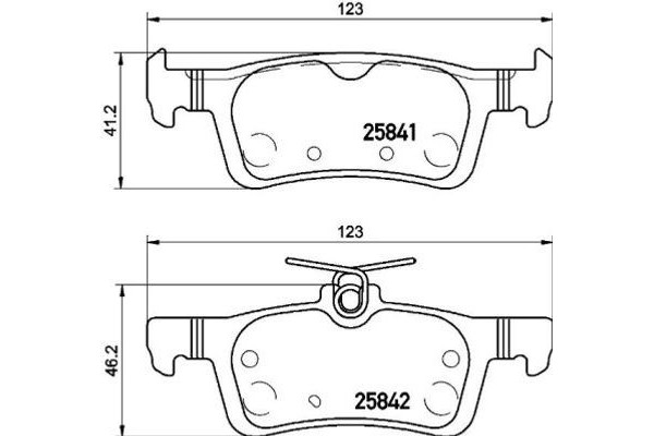 Brembo Σετ τακάκια, Δισκόφρενα - P 61 121