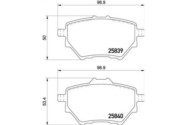 Brembo Σετ τακάκια, Δισκόφρενα - P 61 122