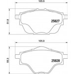 Brembo Σετ τακάκια, Δισκόφρενα - P 61 124