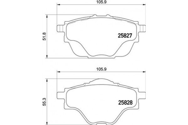 Brembo Σετ τακάκια, Δισκόφρενα - P 61 124