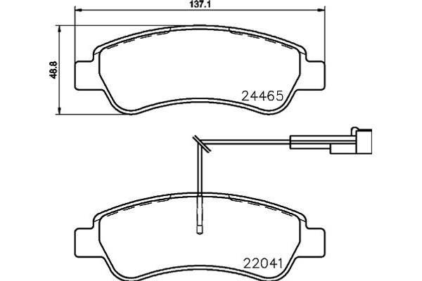 Brembo Σετ τακάκια, Δισκόφρενα - P 61 125