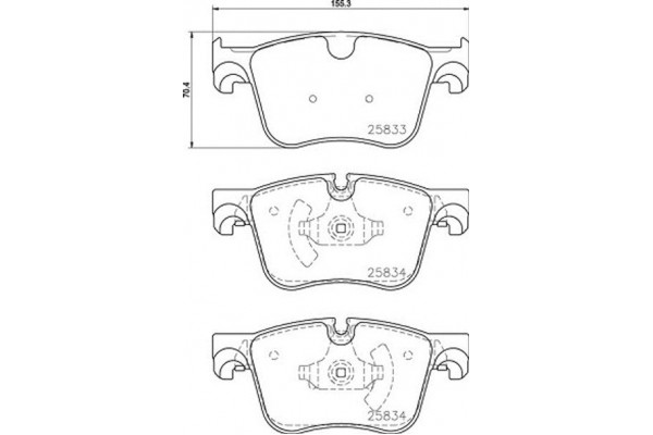 Brembo Σετ τακάκια, Δισκόφρενα - P 61 127