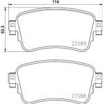 Brembo Σετ τακάκια, Δισκόφρενα - P 61 133