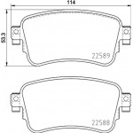 Brembo Σετ τακάκια, Δισκόφρενα - P 61 133