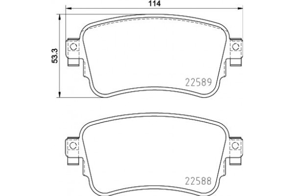 Brembo Σετ τακάκια, Δισκόφρενα - P 61 133