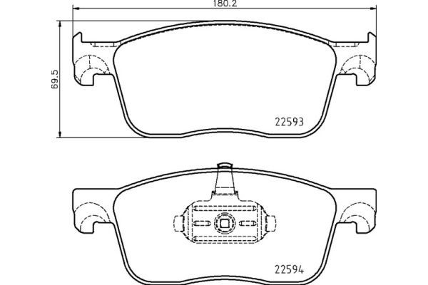 Brembo Σετ τακάκια, Δισκόφρενα - P 61 134