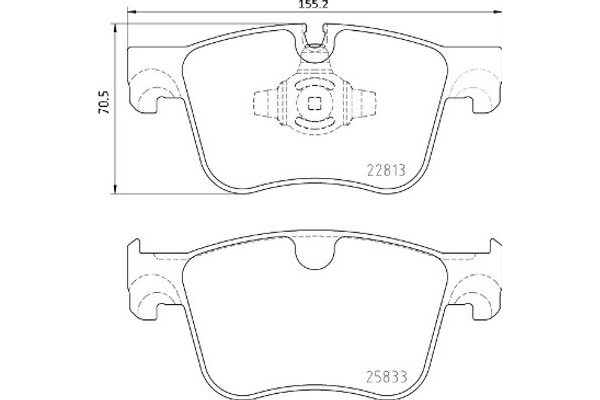 Brembo Σετ τακάκια, Δισκόφρενα - P 61 135