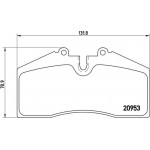 Brembo Σετ τακάκια, Δισκόφρενα - P 65 005