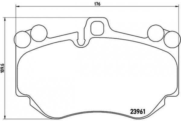 Brembo Σετ τακάκια, Δισκόφρενα - P 65 016