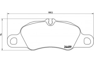 Brembo Σετ τακάκια, Δισκόφρενα - P 65 018