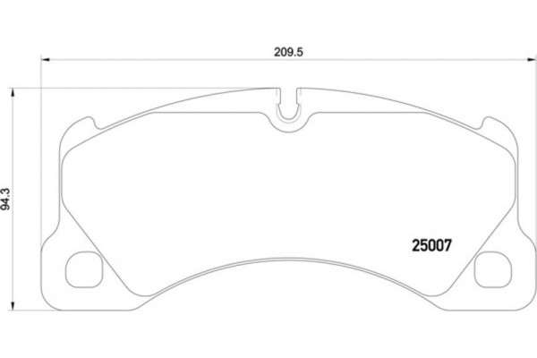 Brembo Σετ τακάκια, Δισκόφρενα - P 65 021