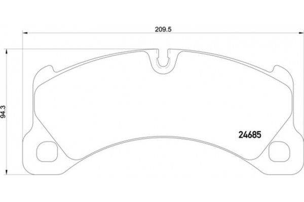 Brembo Σετ τακάκια, Δισκόφρενα - P 65 026