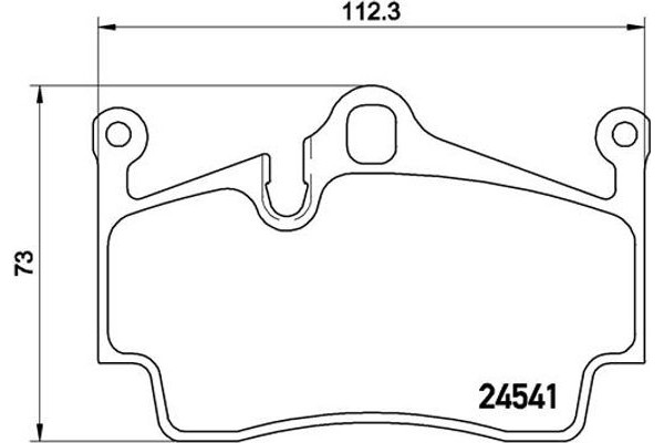 Brembo Σετ τακάκια, Δισκόφρενα - P 65 028